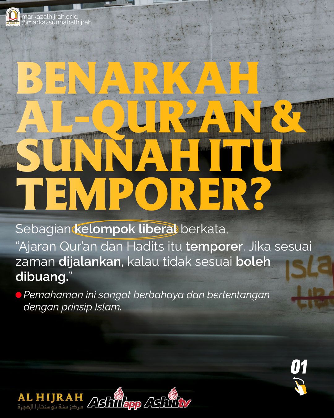 BENARKAH AL-QUR'AN & SUNNAH ITU TEMPORER?