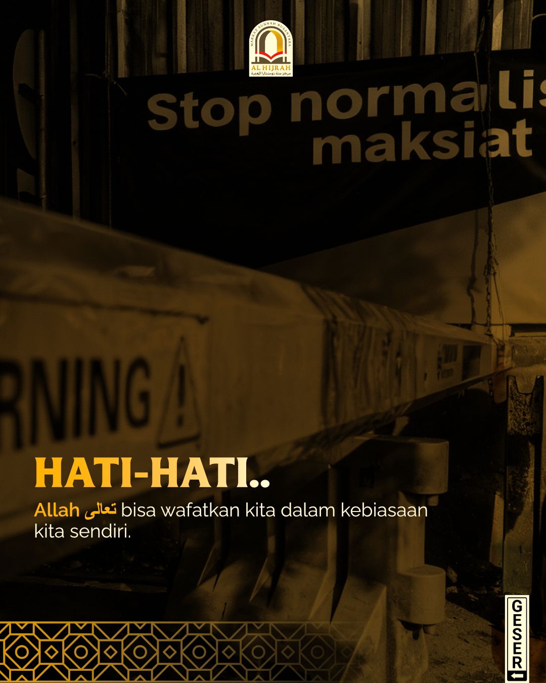 STOP NORMALISASI MAKSIAT