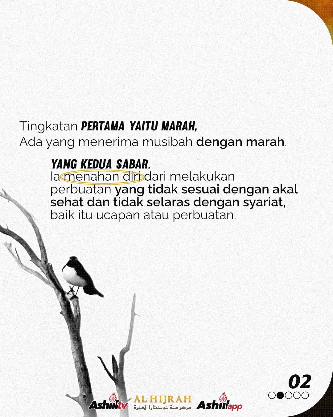 TINGKATAN ORANG YANG MENGHADAPI BALA