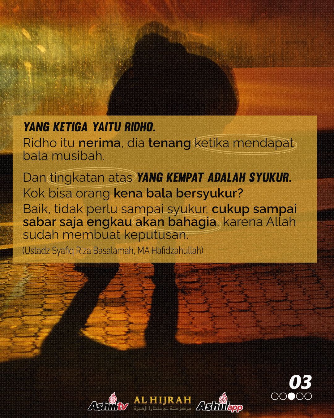 TINGKATAN ORANG YANG MENGHADAPI BALA