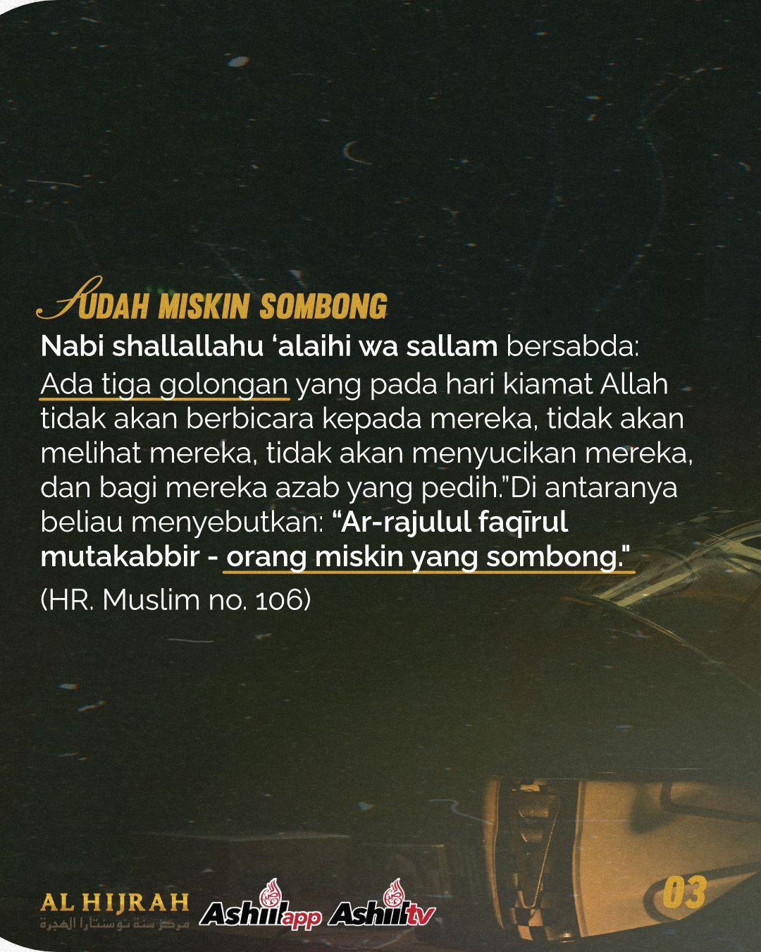 JANGAN SOMBONG