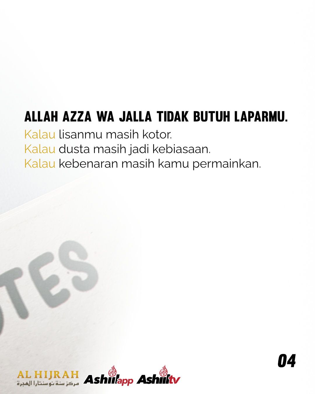 PUASAMU DITERIMA? ATAU CUMA MENAHAN LAPAR?