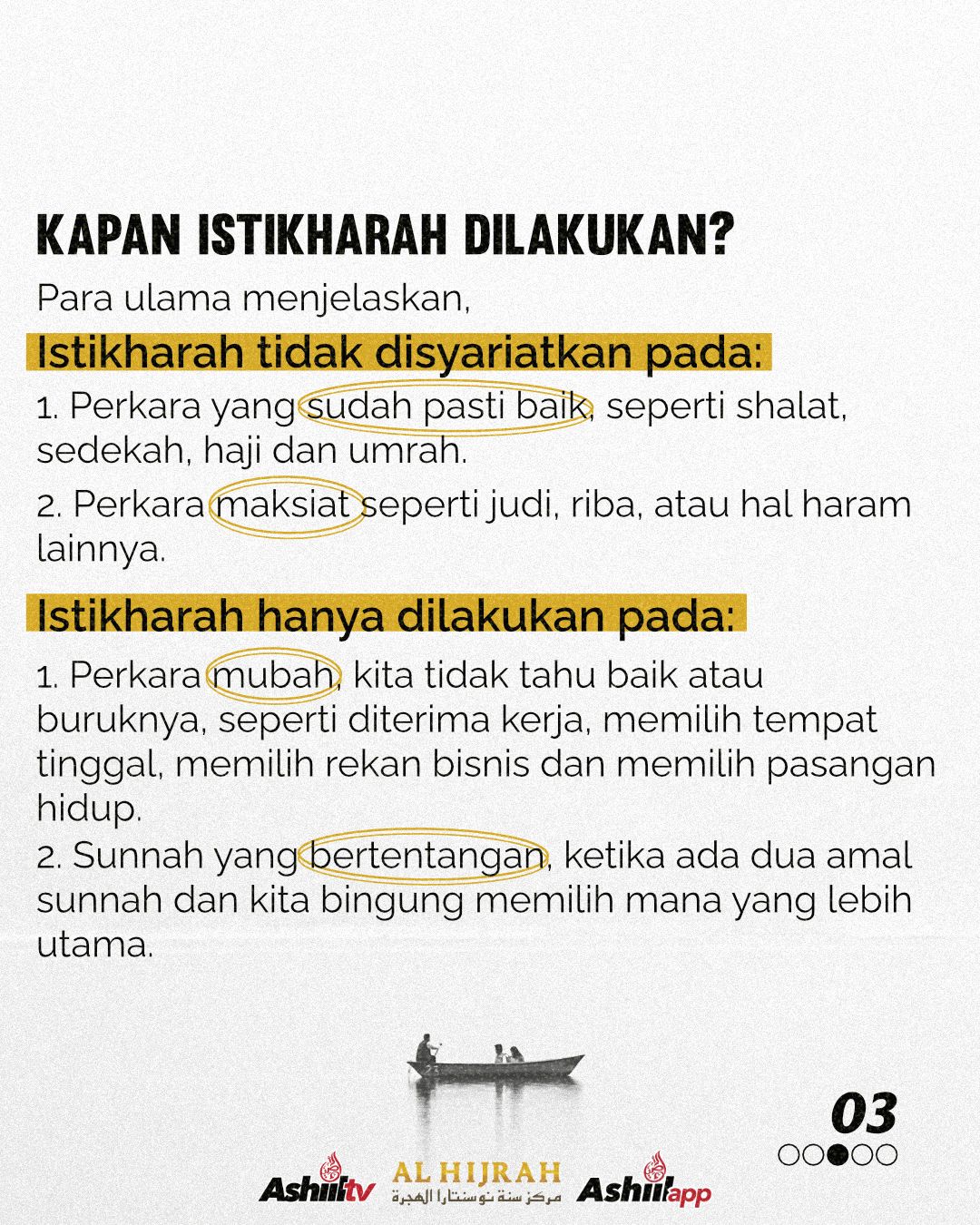 SUDAH BENARKAH CARA KITA ISTIKHARAH?
