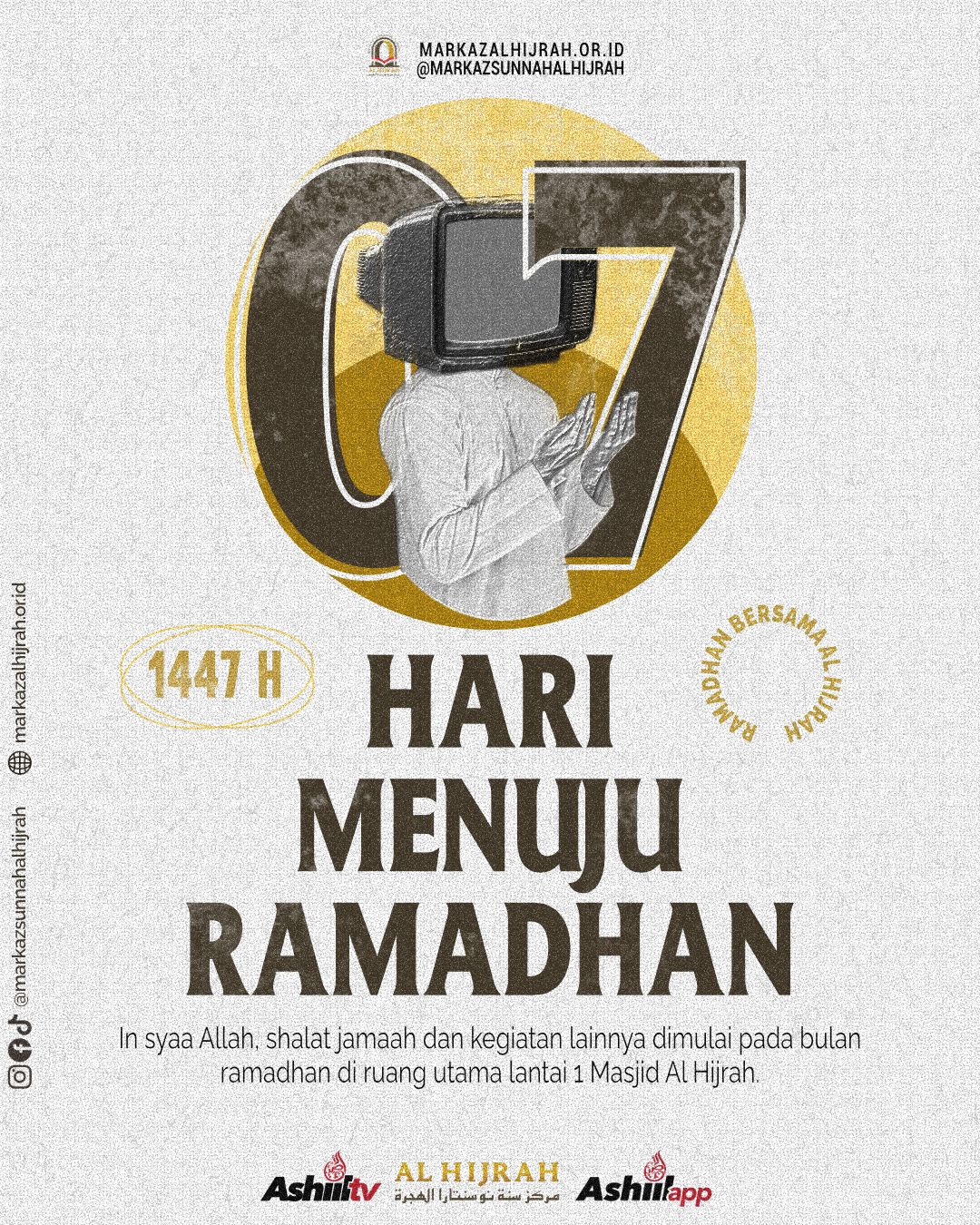 7 Hari Menuju Ramadhan 1447 H